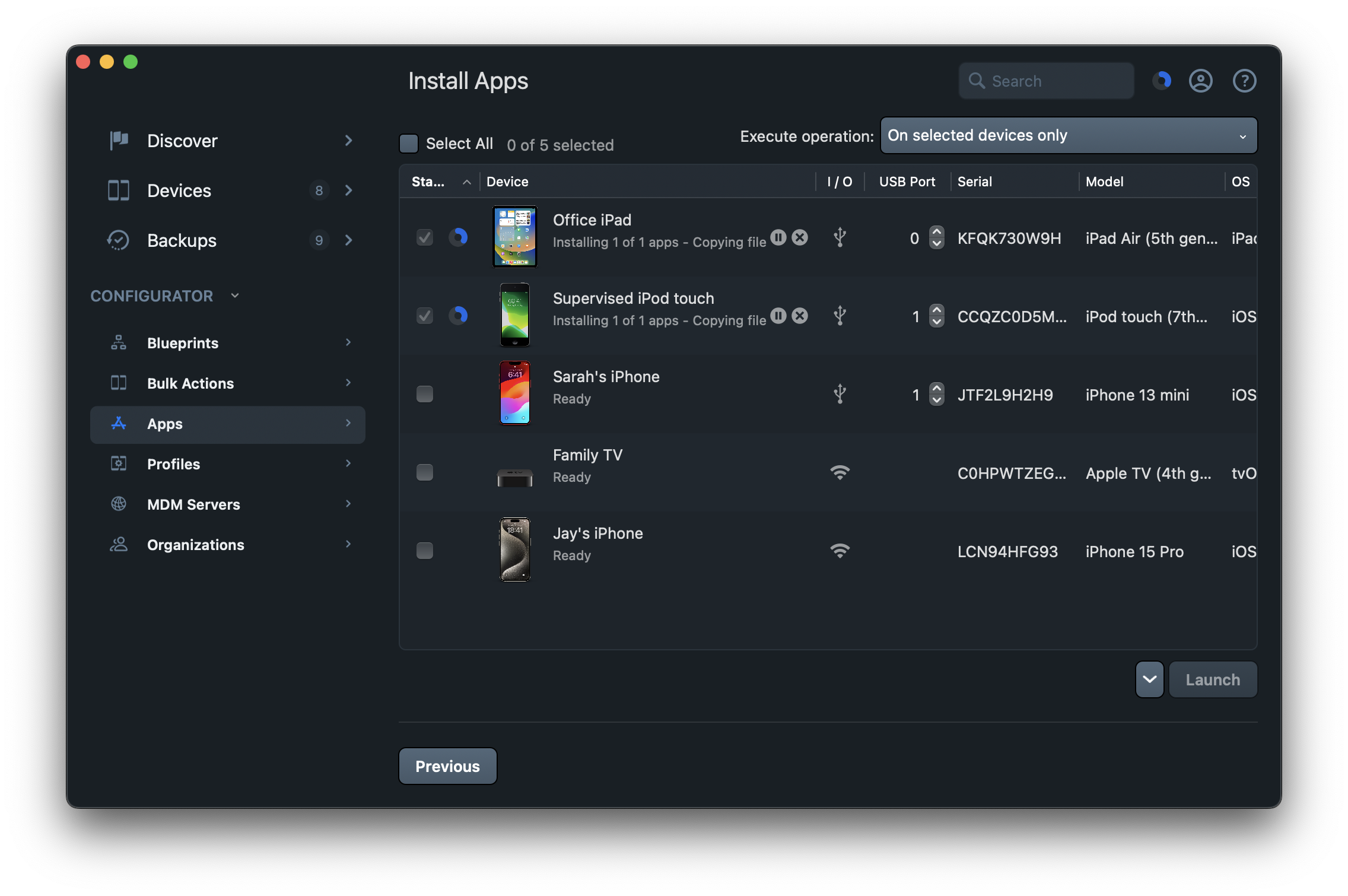 iMazing Configurator Install Apps