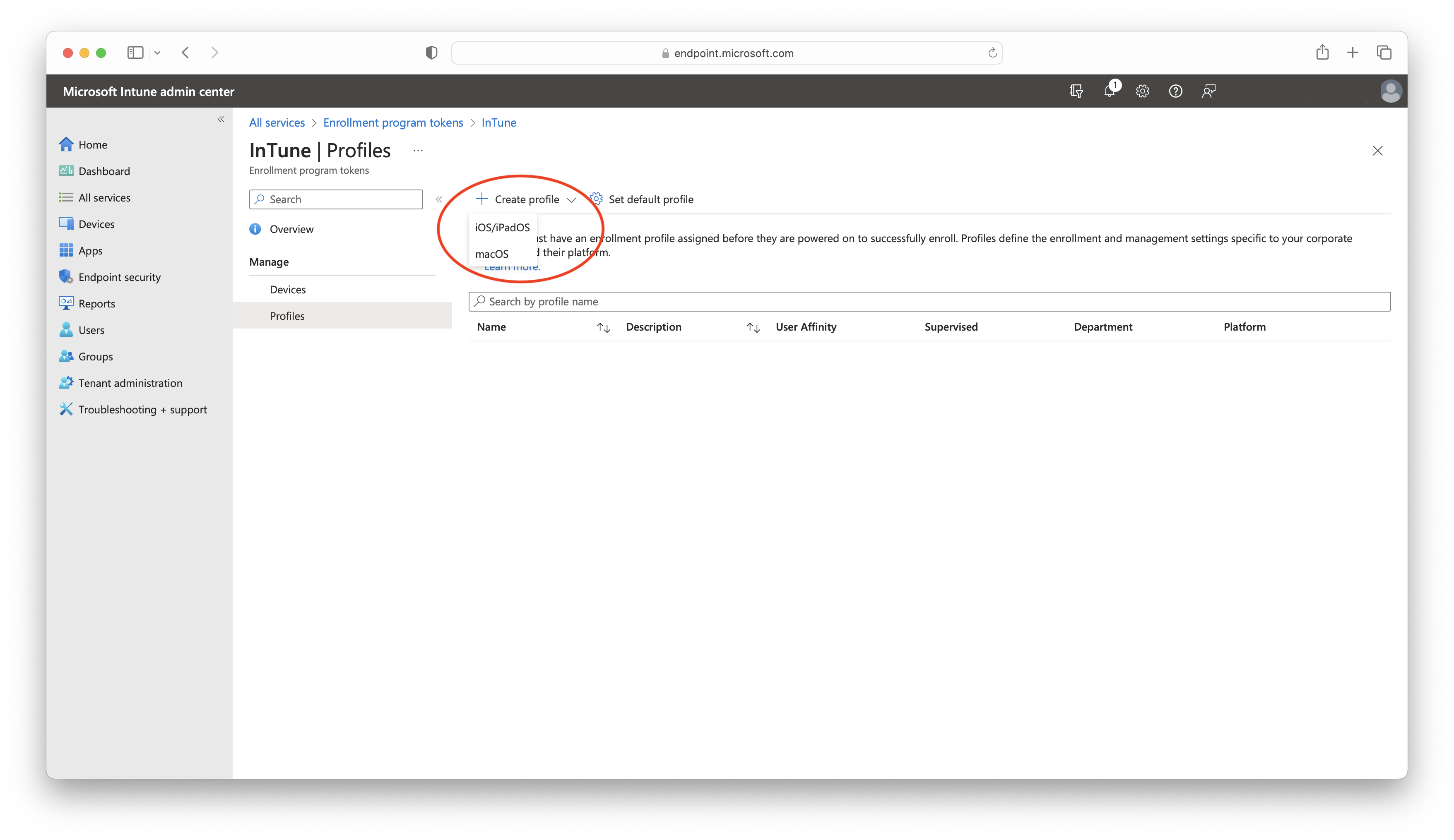 Intune Profile