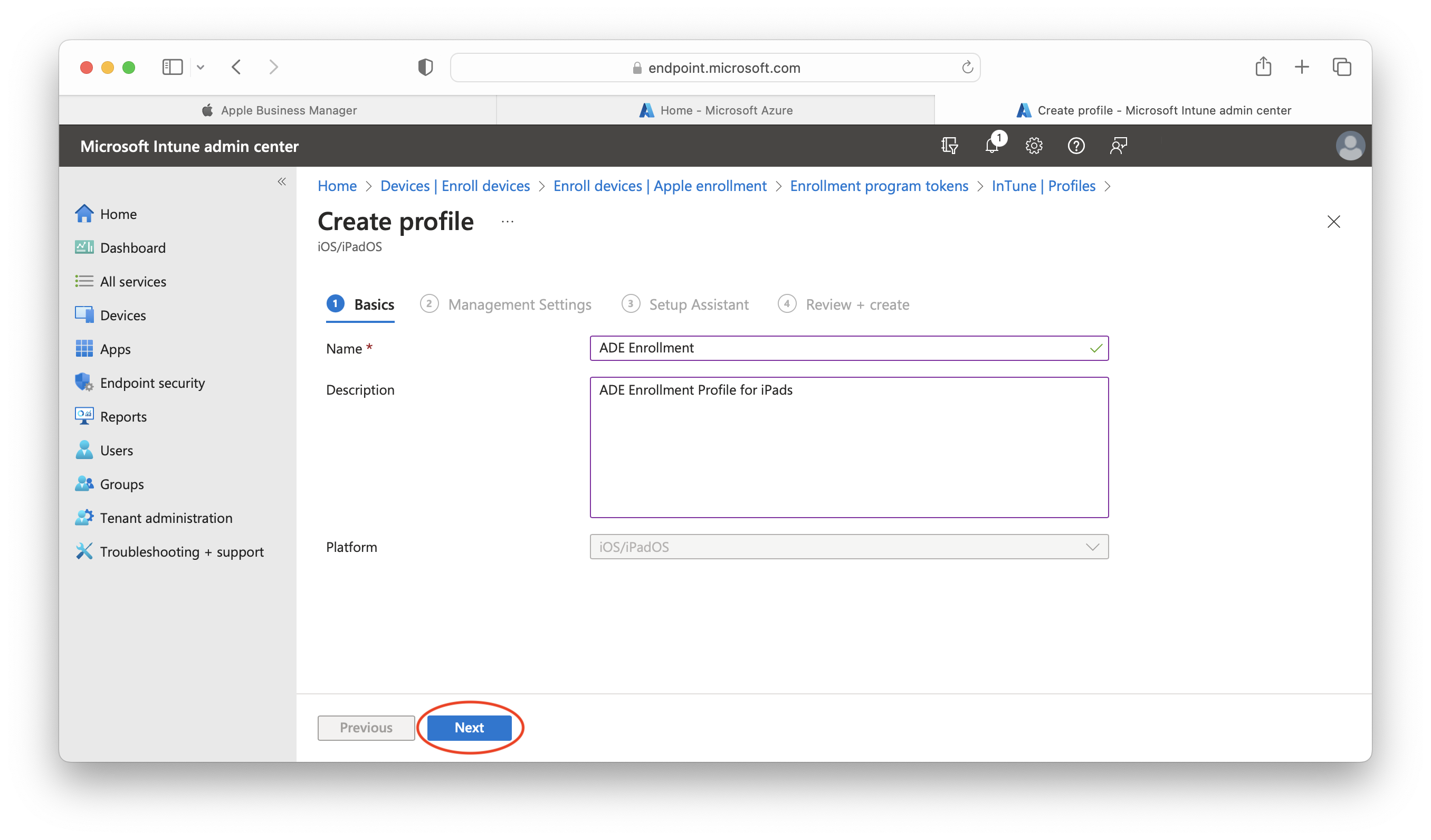 Intune ADE