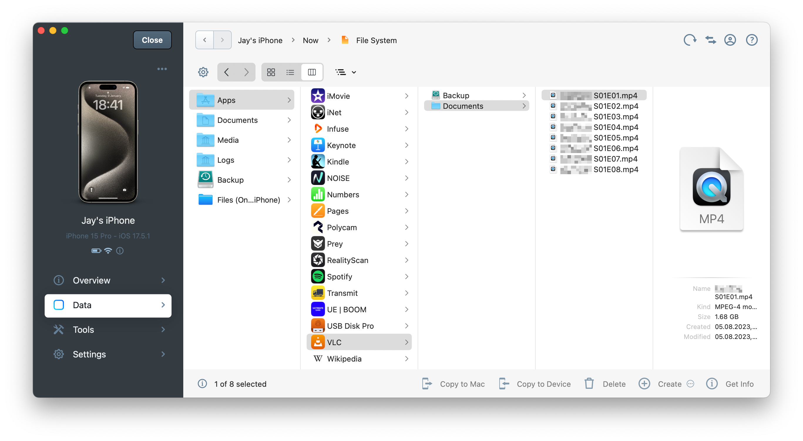 iMazing 3 File Browsing