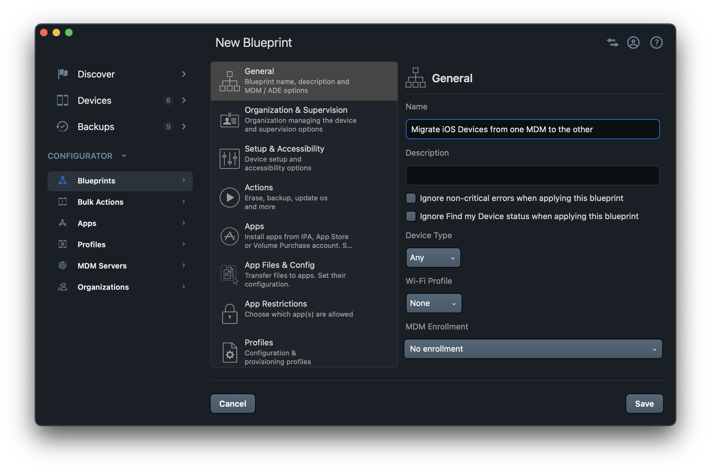 Craft a blueprint