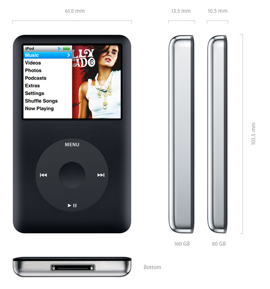 iPod classic 80 GB Black